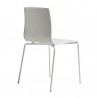 SEDIA ALICE 2675 - Gambe in metallo verniciato in Bianco Lino VL e seduta in tecnopolimnero Bianco Lino 11.