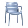 SEDIA CON BRACCIOLI SUNSET 2329 - Struttura interamente in tecnopolimero Azzurro 62.