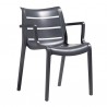 SEDIA CON BRACCIOLI SUNSET 2329 - Struttura interamente in tecnopolimero Antracite 81.