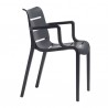 SEDIA CON BRACCIOLI SUNSET 2329 - Struttura interamente in tecnopolimero Antracite 81.