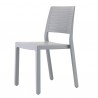 SEDIA EMI 2343 - Struttura in polipropilene nel colore Grigio Chiaro 82. Anche per esterno.