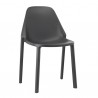 SEDIA PIU' 2336 - Struttura in polipropilene nel colore Antracite 81. Anche per ambienti Outdoor.