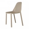 SEDIA PIU' 2336 - Struttura in polipropilene nel colore Tortora 15. Anche per ambienti Outdoor.