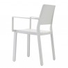 SEDIA CON BRACCIOLI EMI 2342 - Struttura in polipropilene Bianco Lino 11.
