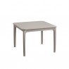 TAVOLINO ARGO 2151 - in tecnopolimero color Tortora 15. Dimensioni  60 x 60 cm ed altezza 40 cm. Prettamente per esterno.