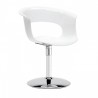 SEDIA MISS B TWIST ANTISHOCK 2693 - Struttura in acciaio Cromato e seduta in policarbonato Bianco Pieno ad effetto lucido 310.