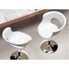 SEDIA MISS B TWIST ANTISHOCK 2693 - Struttura in acciaio Cromato e seduta in policarbonato Bianco Pieno ad effetto lucido 310.