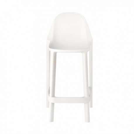 SGABELLO PIU' 2338- Struttura in polipropilene nel colore Bianco Lino 11. Altezza seduta da 65 cm. Anche per esterno.