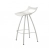 SGABELLO DIABLITO - Con gambe in metallo verniciato Lino VL e seduta in polipropilene Bianco Lino 11. Altezza seduta 65 cm.