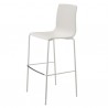 SGABELLO ALICE 2575 - Gambe in metallo verniciato Bianco Lino e seduta in polipropilene Bianco Lino 11. In due altezze di seduta