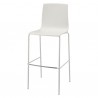 SGABELLO ALICE 2575 - Gambe in metallo verniciato Bianco Lino e seduta in polipropilene Bianco Lino 11. In due altezze di seduta