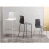 SGABELLO ALICE 2575 - Gambe in metallo verniciato e seduta in polipropilene. Colle zone Alice di Scab Design.
