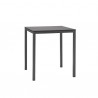 TAVOLO MIRTO 2422/2423 - Gambe in acciaio verniciato Antracite VA e piano in stratificato HPL Antracite 81.