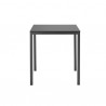TAVOLO MIRTO 2422/2423 - Gambe in acciaio verniciato Antracite VA e piano in stratificato HPL Antracite 81.