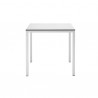 TAVOLO MIRTO 2422/2423 - Gambe in acciaio verniciato Bianco VB e piano in stratificato HPL Bianco 10.