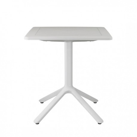 TAVOLO FISSO ECO 2450/2451 - Colonna in alluminio, Piano e le 4 gambe in tecnopolimero Lino 11. Prettamente per Outdoor.