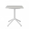TAVOLO FISSO ECO 2450/2451 - Colonna in alluminio, Piano e le 4 gambe in tecnopolimero Lino 11. Prettamente per Outdoor.