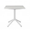 TAVOLO FISSO ECO 2450/2451 - Colonna in alluminio, Piano e le 4 gambe in tecnopolimero Lino 11. Prettamente per Outdoor.