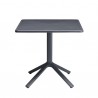 TAVOLO FISSO ECO 2450/2451 - Colonna in alluminio, Piano e le 4 gambe in tecnopolimero Antracite 81. Prettamente per Outdoor.