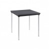 TAVOLO FISSO SOVRAPPONIBILE 2187 - Gambe in Alluminio Anodizzato e piano in polipropilene Antracite 81. 