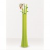 APPENDIABITI BAMBOO - In polietilene nel colore Verde con quattro foglie nel colore verde. Anche per esterno.
