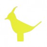 ACCESSORIO BIRD PER APPENDIABITI BAMBOO - Realizzato in acciaio verniciato nel colore Giallo.