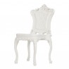 SEDIA PRINCESS OF LOVE PRS055 - Realizzata in polietilene nel colore Bianco Latte FT. Anche per esterno.