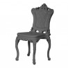 SEDIA PRINCESS OF LOVE PRS055 - Realizzata in polietilene nel colore Grigio Elefante FG. Anche per esterno.