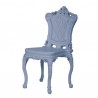SEDIA PRINCESS OF LOVE PRS055 - Realizzata in polietilene nel colore Blu Polvere FL. Anche per esterno.