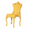 SEDIA PRINCESS OF LOVE PRS055 - Realizzata in polietilene nel colore Giallo Zafferano FB. Anche per esterno.
