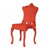 SEDIA PRINCESS OF LOVE PRS055 - Realizzata in polietilene nel colore Rosso Fiamma FD. Anche per esterno.