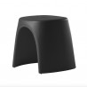 SGABELLO AMELIE ASG046 - Sgabello altezza 43 cm in polietilene nel colore Nero FH. Anche per giardino.