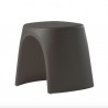 SGABELLO AMELIE ASG046 - Sgabello altezza 43 cm in polietilene nel colore Marrone Cioccolato FE. Anche per giardino.