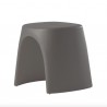 SGABELLO AMELIE ASG046 - Sgabello altezza 43 cm in polietilene nel colore Grigio Argilla FJ. Anche per giardino.
