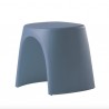 SGABELLO AMELIE ASG046 - Sgabello altezza 43 cm in polietilene nel colore Blu Polvere FL. Anche per giardino.
