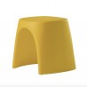SGABELLO AMELIE ASG046 - Sgabello altezza 43 cm in polietilene nel colore Giallo Zafferano FB. Anche per giardino.