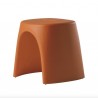 SGABELLO AMELIE ASG046 - Sgabello altezza 43 cm in polietilene nel colore Arancione Zucca FC. Anche per giardino.