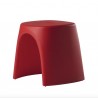 SGABELLO AMELIE ASG046 - Sgabello altezza 43 cm in polietilene nel coloreRosso Fiamma FD. Anche per giardino.