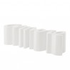 PANCA AMORE AMO040 - In polietilene da 145 cm nel colore Bianco Latte FT, anche per spazi all'aperto.