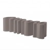PANCA AMORE AMO040 - In polietilene da 145 cm nel colore Grigio Argilla FJ, anche per spazi all'aperto.