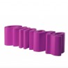 PANCA AMORE AMO040 - In polietilene da 145 cm nel colore Fucsia FU, anche per spazi all'aperto.