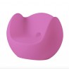 POLTRONA BLOS BLO075 - Struttura in polietilene nel colore Fucsia LU con illuminazione LED interna. Anche per esterno.