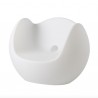 POLTRONA BLOS BLO075 - Struttura in polietilene nel colore Bianco Latte FT. Anche per esterno.