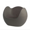 POLTRONA BLOS BLO075 - Struttura in polietilene nel colore Marrone Cioccolato FE. Anche per esterno.