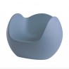 POLTRONA BLOS BLO075 - Struttura in polietilene nel colore Blu Polvere FL. Anche per esterno.