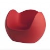 POLTRONA BLOS BLO075 - Struttura in polietilene nel colore Rosso Fiamma FD. Anche per esterno.