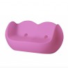 DIVANETTO A DONDOLO BLOSSY BLO086 - In polietilene nel colore Fucsia LU con illuminazione a Led interna. Anche per Outdoor.