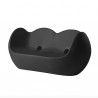 DIVANETTO A DONDOLO BLOSSY BLO086 - In polietilene nel colore Nero FH. Anche per Outdoor.