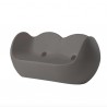 DIVANETTO A DONDOLO BLOSSY BLO086 - In polietilene nel colore Grigio Argilla FJ. Anche per Outdoor.