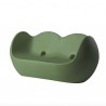 DIVANETTO A DONDOLO BLOSSY BLO086 - In polietilene nel colore Verde Malva FV. Anche per spazi all'aperto.